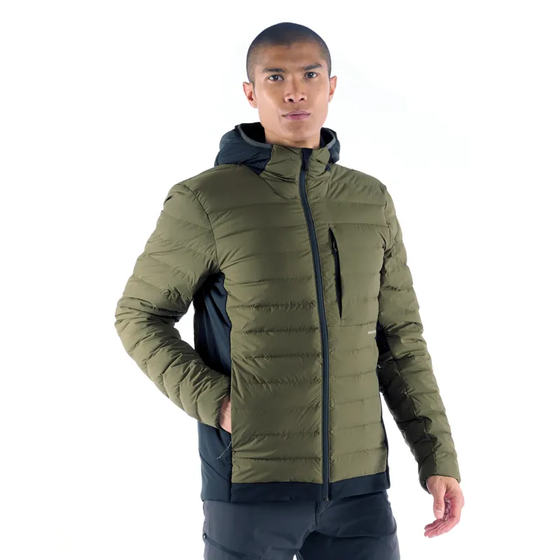 Artilect Mens Divide Fusion Stretch Hoodie Earthen / Black-5